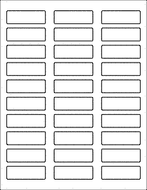 Label Sheets, White 2.25