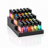 72 x 1/3 oz. Roll On Pure Oils Starter Pack w/ 3 Tier Black Acrylic Display