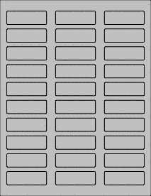 Label Sheets, Gray 2.25" x 0.75" (30 labels)