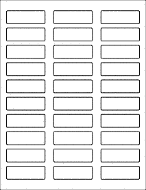Label Sheets, White 2.25" x 0.75" (30 labels)