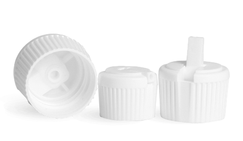 Plastic White Flip Top Caps